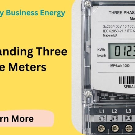 Three phase meter for UK business electricity supply
